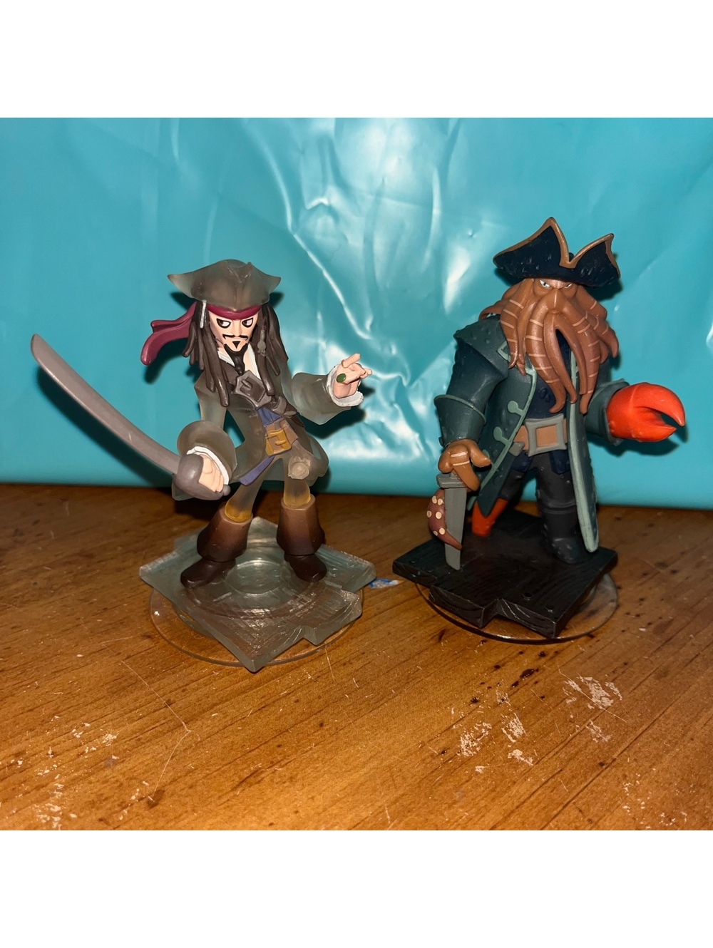 Disney Infinity 1.0 Lot Pirates of the Caribbean Crystal Jack Sparrow Davy Jones